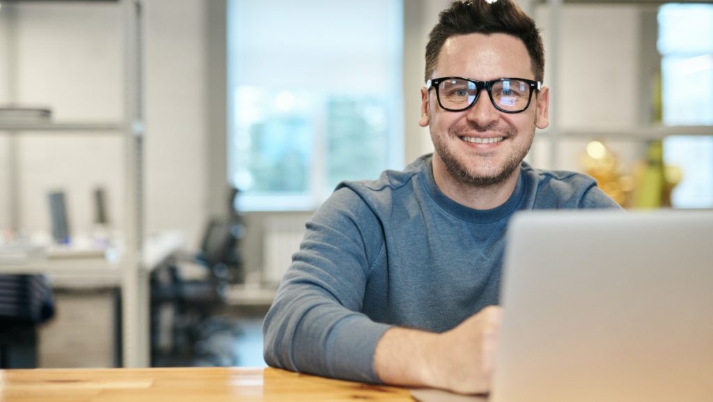 Man using best practice advice to plan his next survey