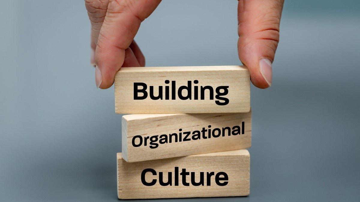 Picture depicting the building blocks behind a better organisational culture