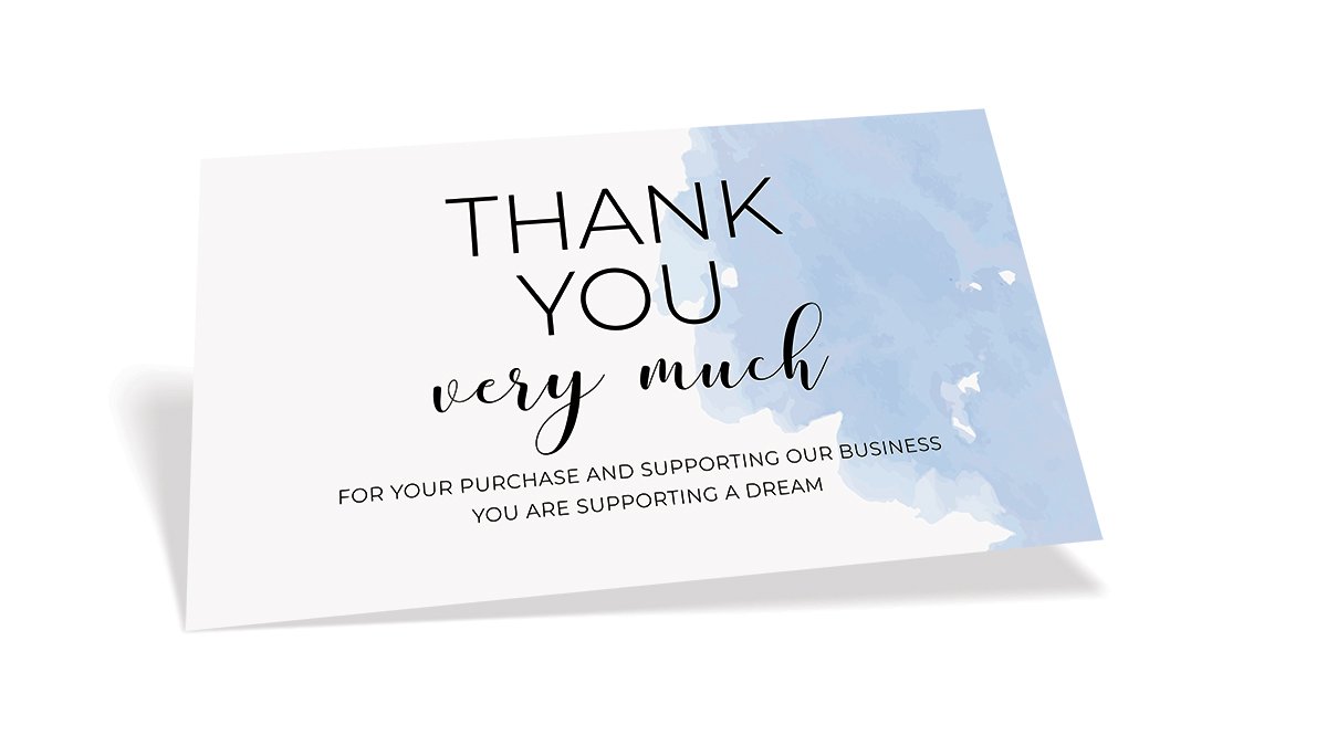 A thank you message is another way to get to know your customers