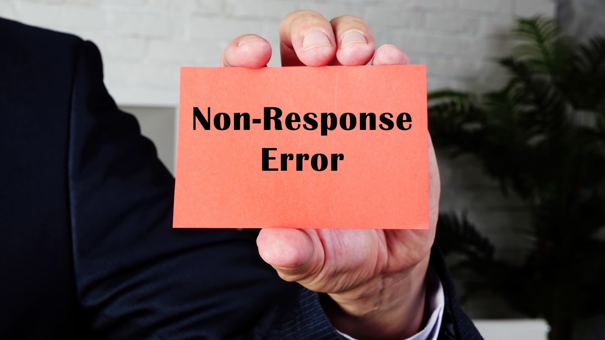 Picture depicting the survey errors that can result from nonresponse bias